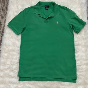 Polo by Ralph Lauren, green polo shirt, size XL(18-20)